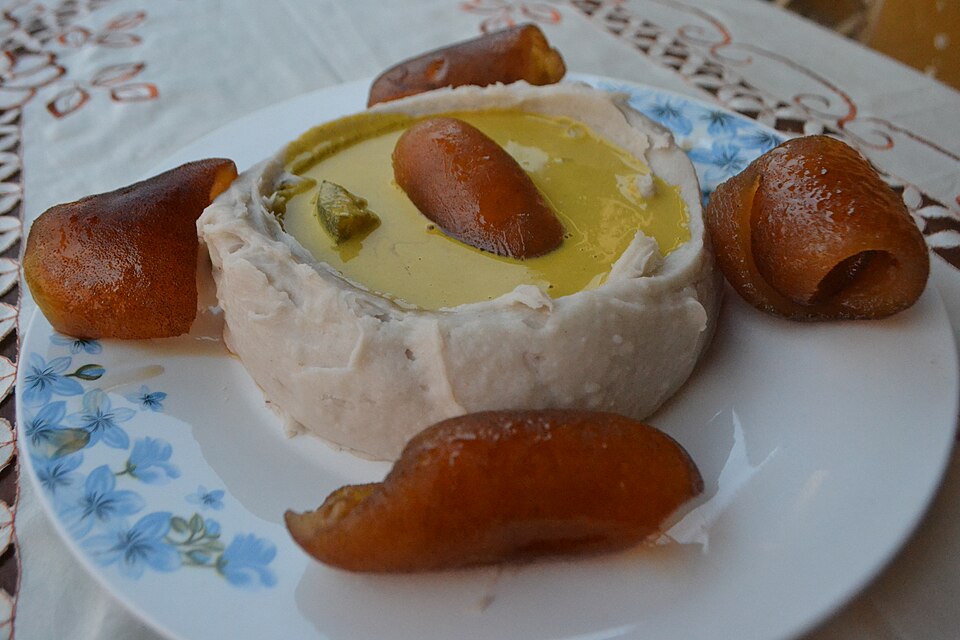 Achu soup - Traditional Cameroon dish