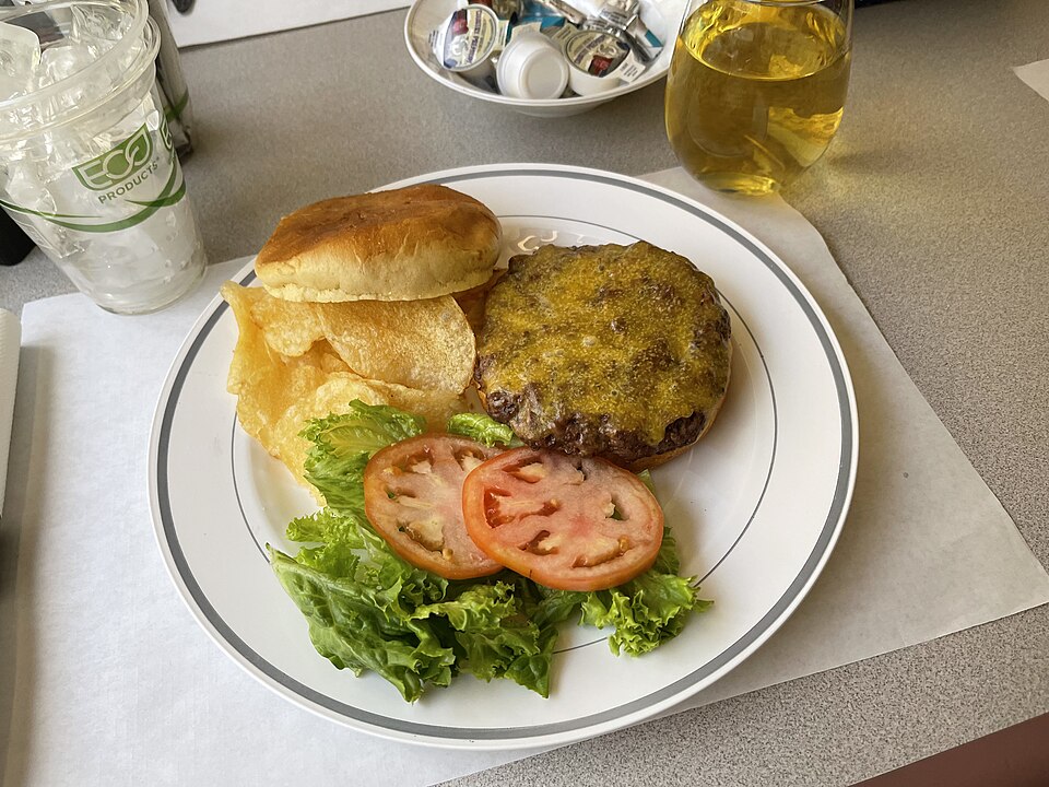 Amtrak Natural Angus Burger - Traditional United States of America dish
