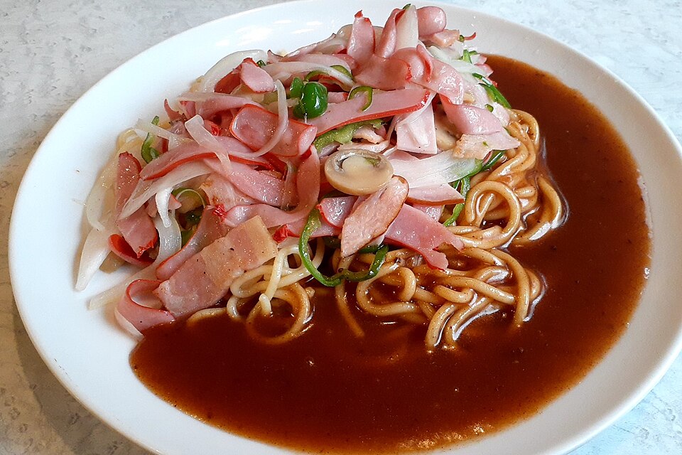 Ankake spaghetti - Traditional Japan dish