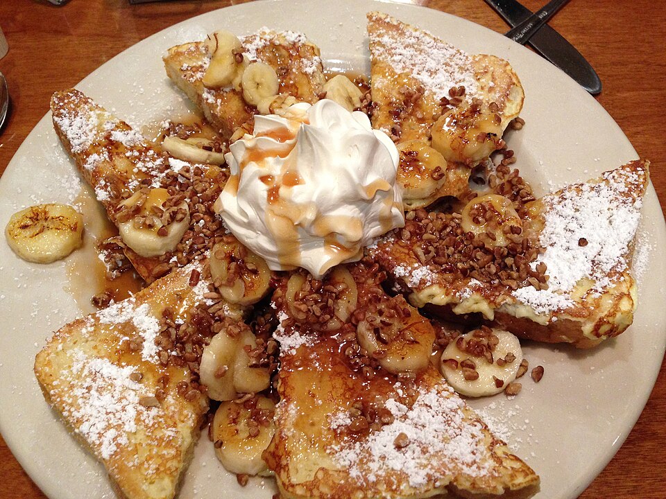 Bananas Foster French toast - Traditional United States of America dish