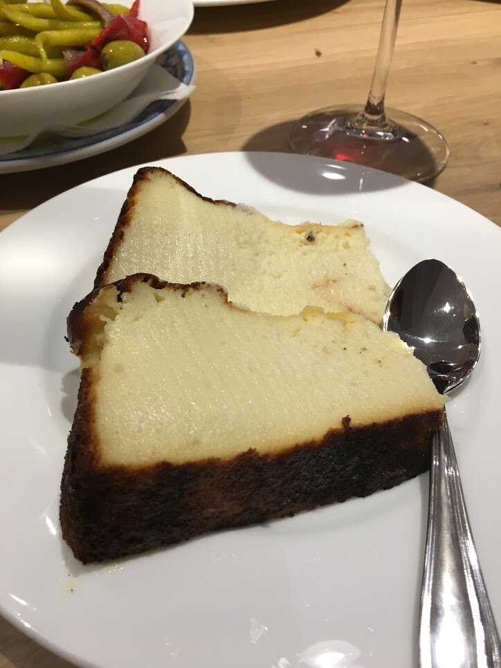 Basque-style cheesecake - Traditional Spain dish