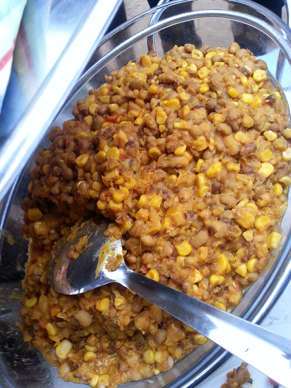 beans and corn porridge - Traditional Nigeria dish