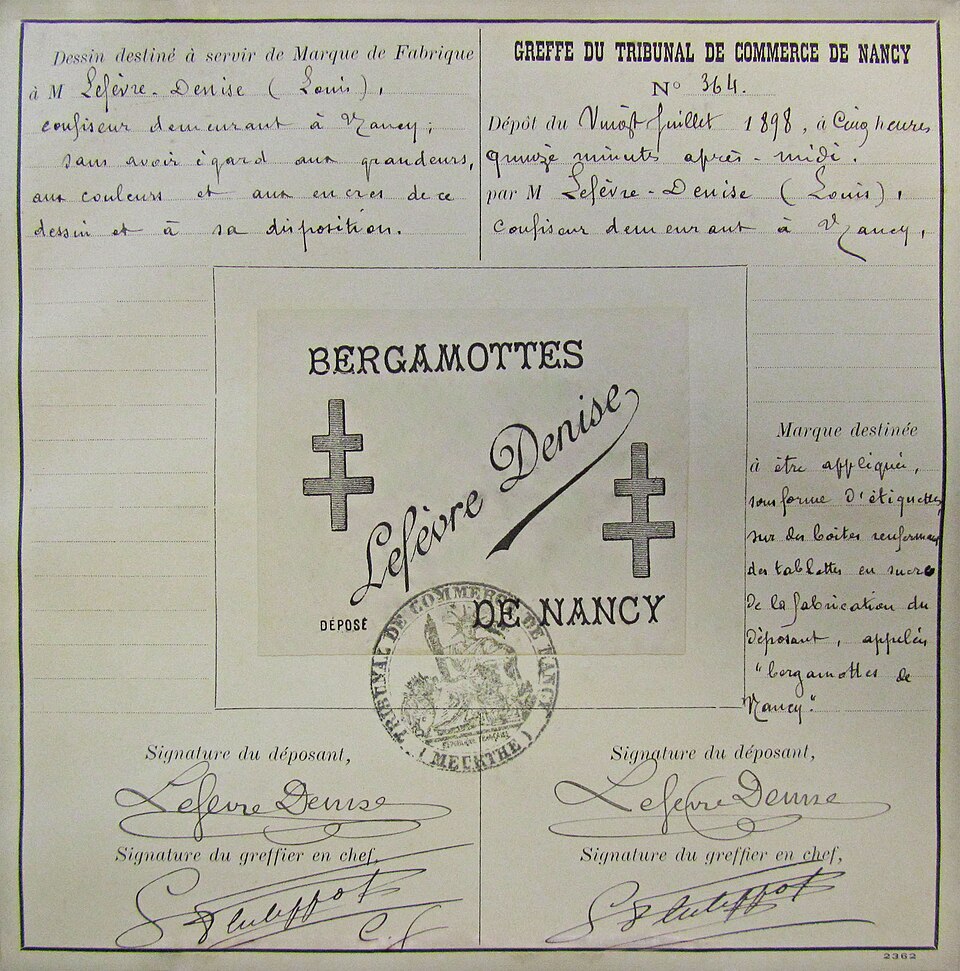 bergamottes de Nancy - Traditional France dish