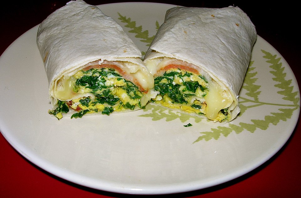 breakfast burrito - Traditional United States of America dish
