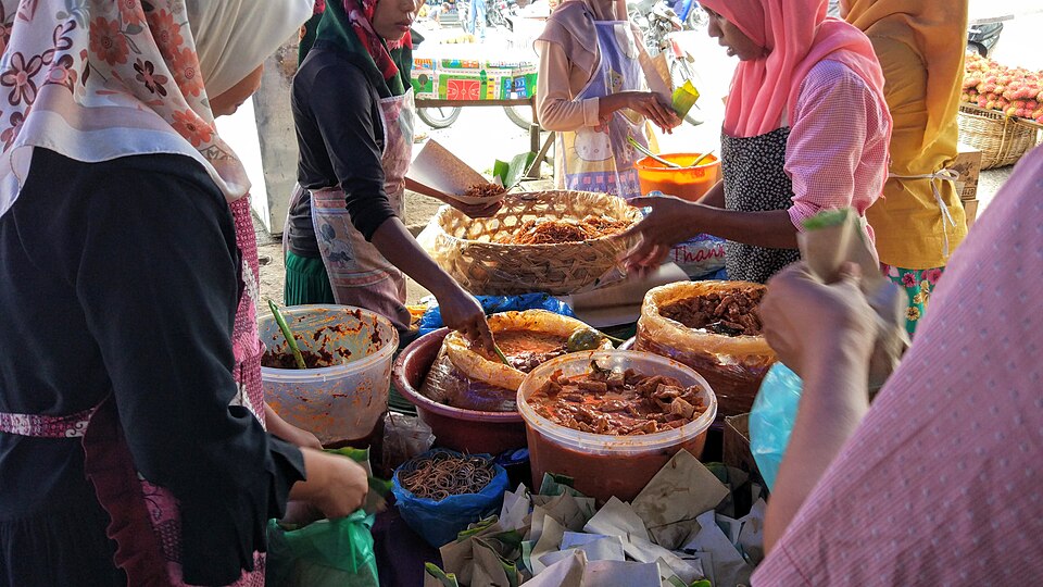 Caluk noodles - Traditional Indonesia dish