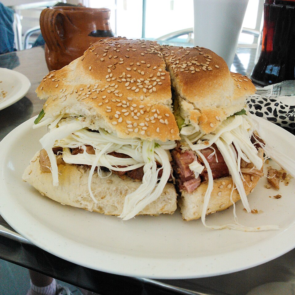 Cemita (bread of Puebla, México) - Traditional Mexico dish
