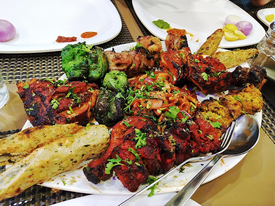 Chicken seekh kabab - Traditional Bangladesh dish