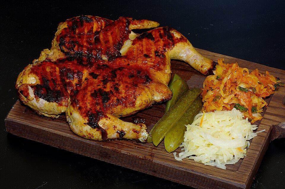 chicken tabaka - Traditional Georgia dish