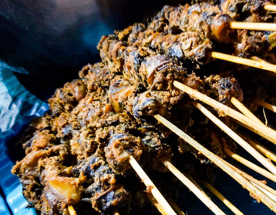 conch satay - Traditional Indonesia dish