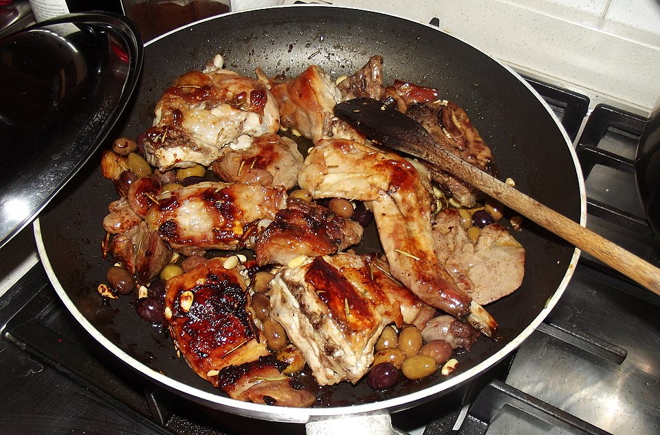 coniglio alla sanremese - Traditional Italy dish