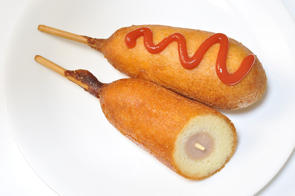 corn dog - Traditional United States of America dish