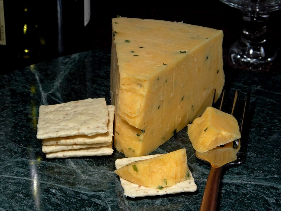 Double Gloucester cheese - Traditional United Kingdom dish