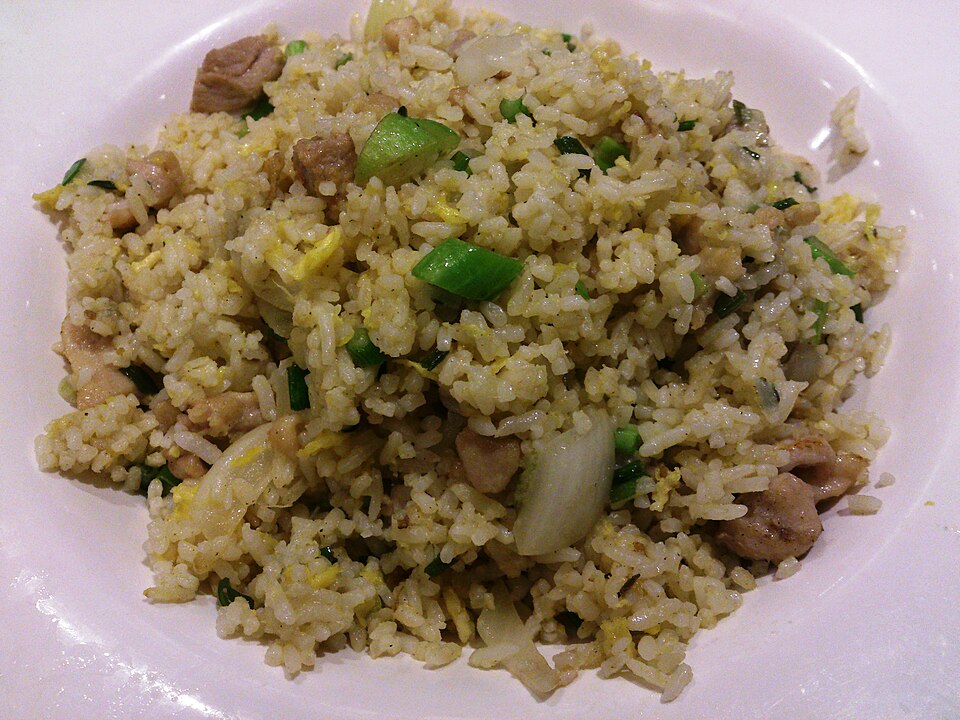 fried rice with salted fish and chicken - Traditional Hong Kong dish