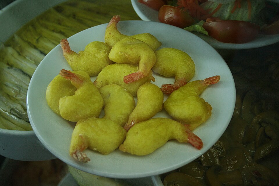 Gambas con gabardina - Traditional Spain dish