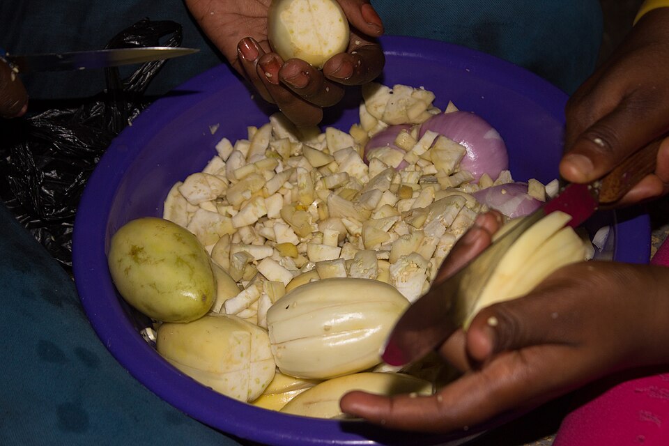 garden egg sauce - Traditional Nigeria dish
