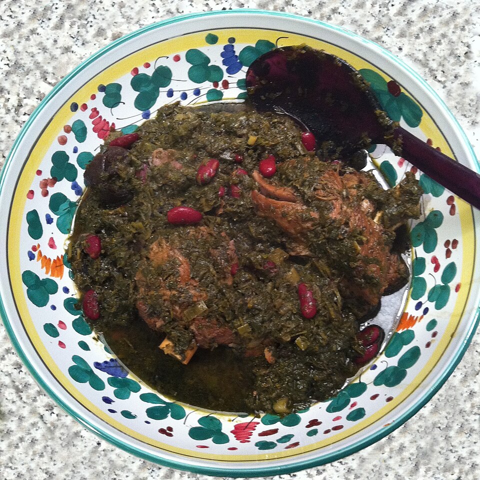 ghormeh sabzi - Traditional Iran dish
