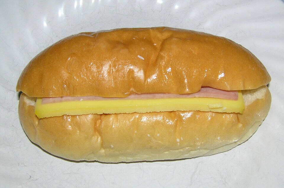 ham and egg bun - Traditional Hong Kong dish