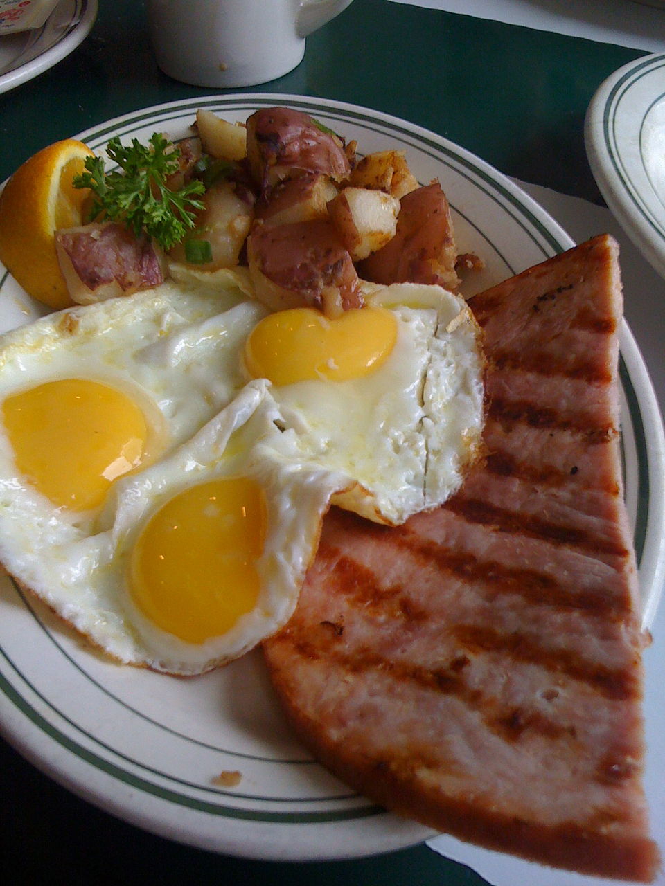 ham and eggs - Traditional United States of America dish