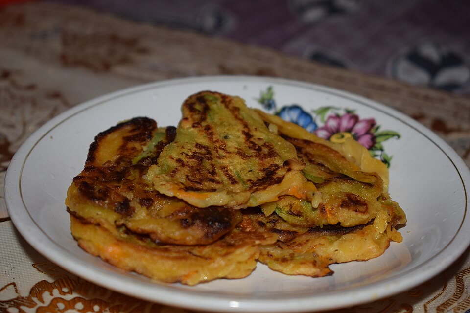 Kakharu Fula Bhaja - Traditional India dish