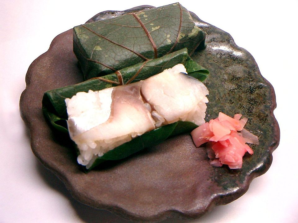 kaki no ha zushi - Traditional Japan dish