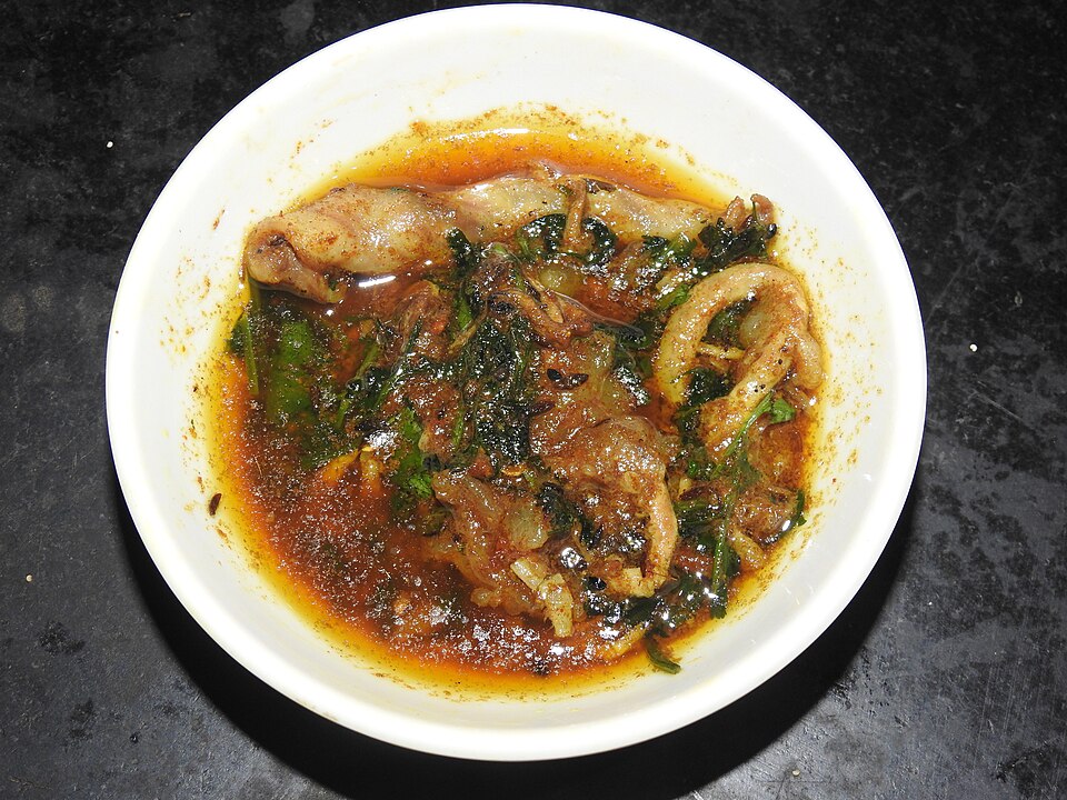 Katla machher tel bhaja - Traditional India dish