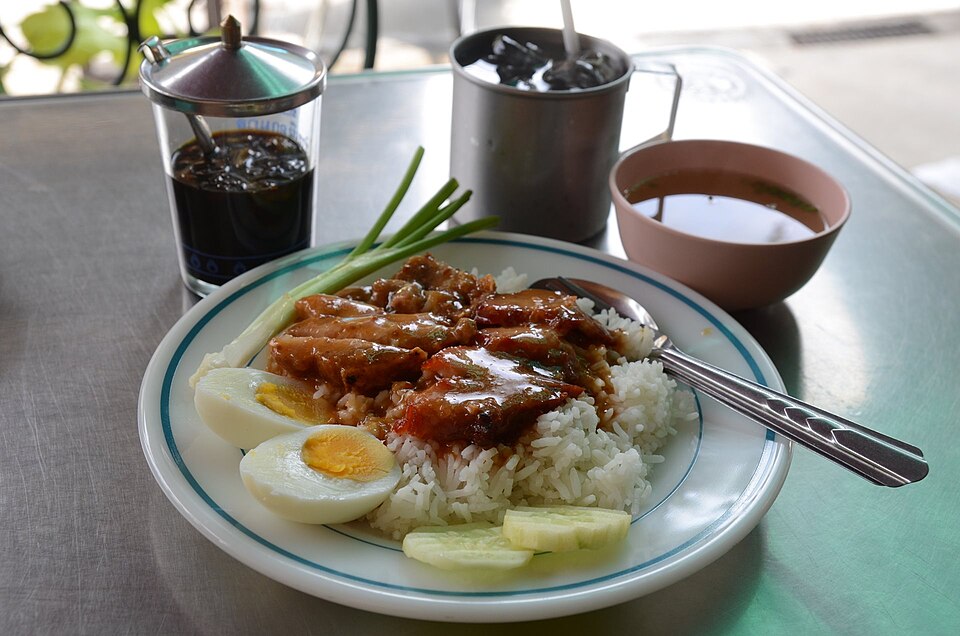 Khao mu daeng - Traditional Thailand dish