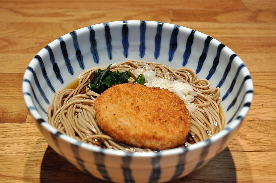 Korokke soba - Traditional Japan dish