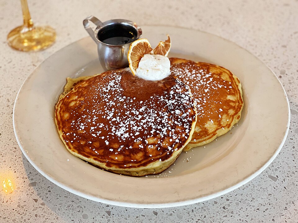 lemon ricotta pancakes - Traditional United States of America dish