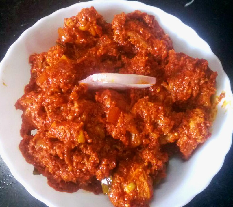 Mangalorean Chicken Sukka - Traditional India dish