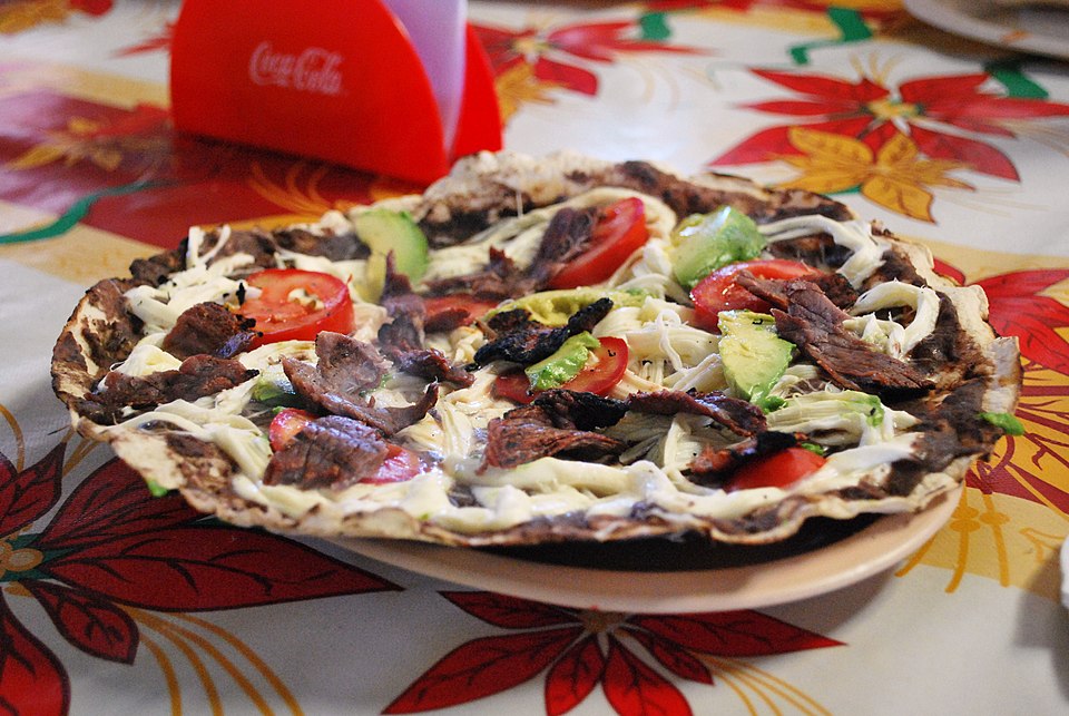 Mexican pizza - Traditional Mexico dish