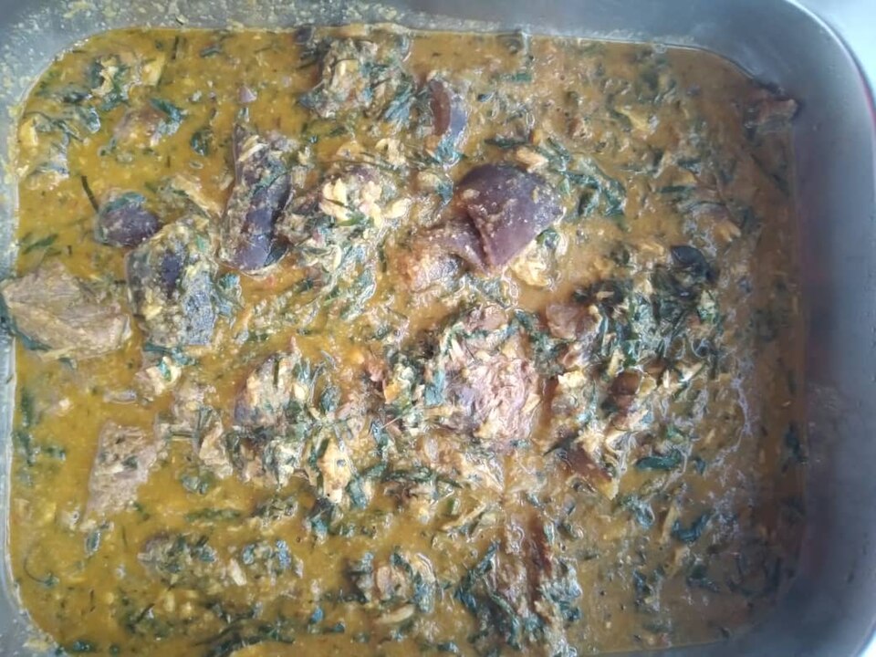 Okazi soup - Traditional Nigeria dish