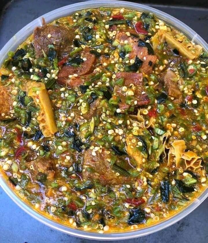 Okro soup - Traditional Nigeria dish