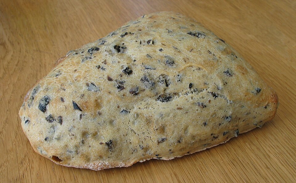 Olive bread - Traditional Italy dish