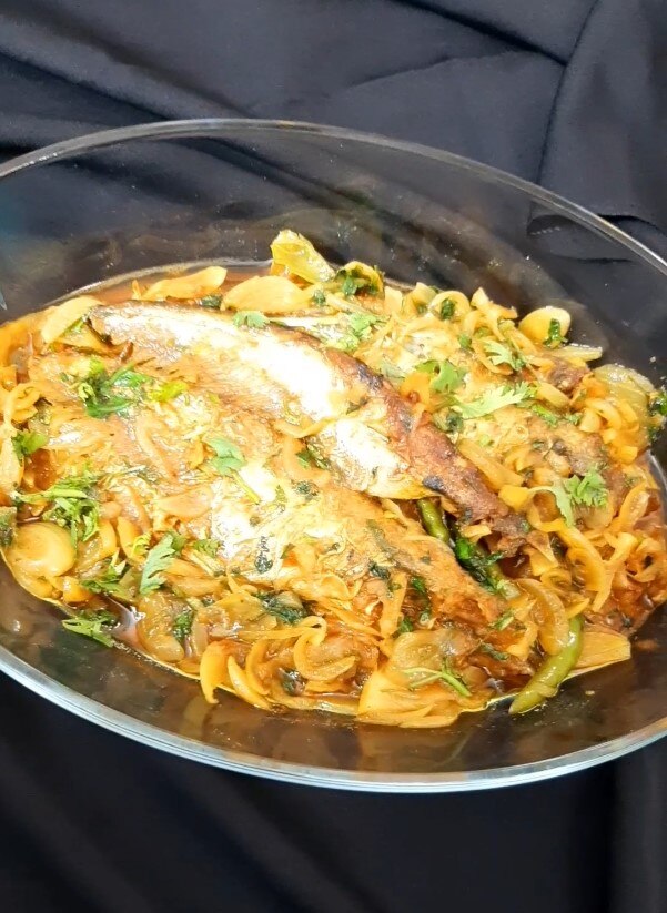 Pabda machher bhuna - Traditional India dish