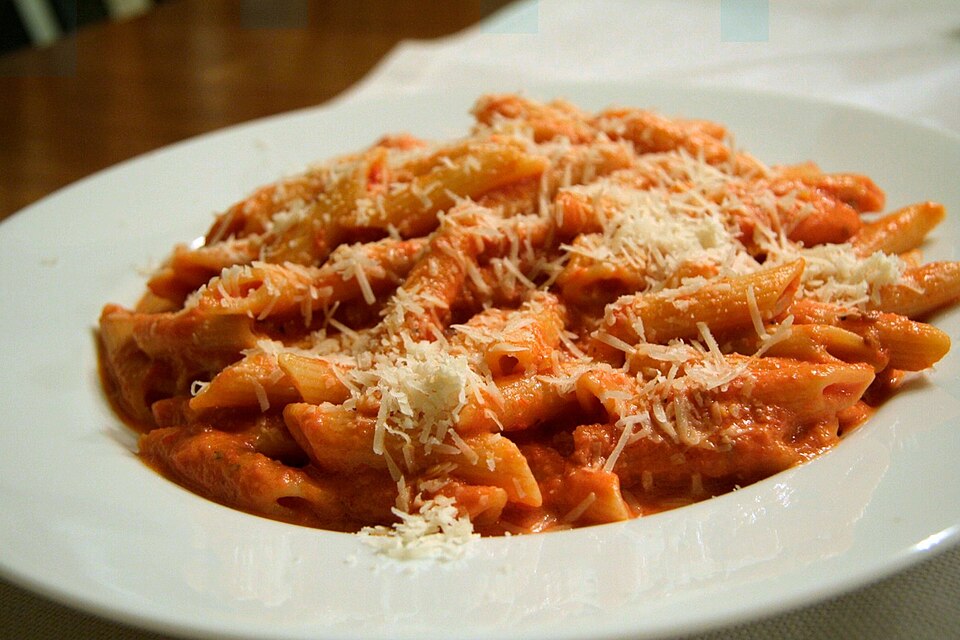 Penne alla vodka - Traditional United States of America dish