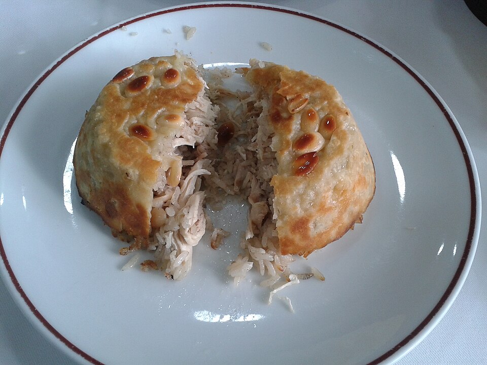 perdeli pilav - Traditional Türkiye dish