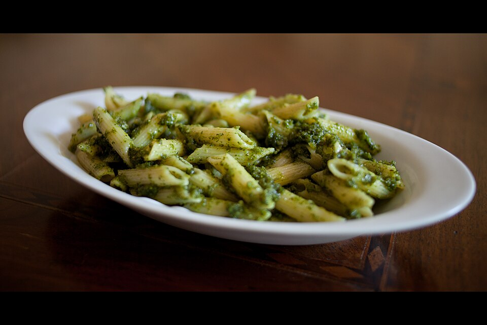 pesto pasta - Traditional Italy dish