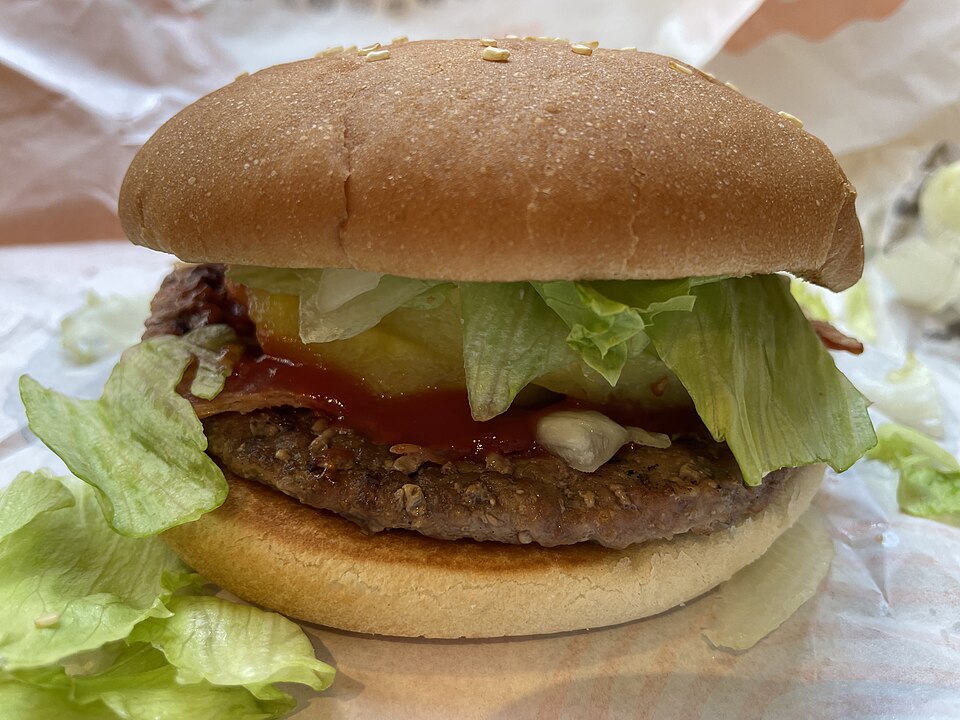 Pine tsukimi burger - Traditional Japan dish