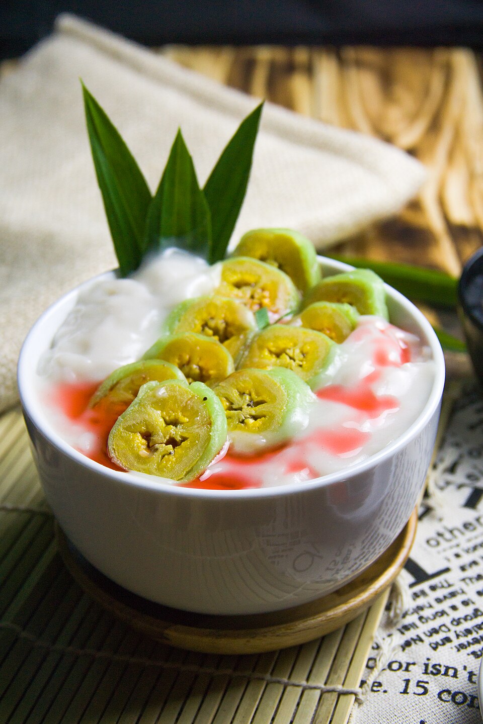 Pisang ijo - Traditional Indonesia dish