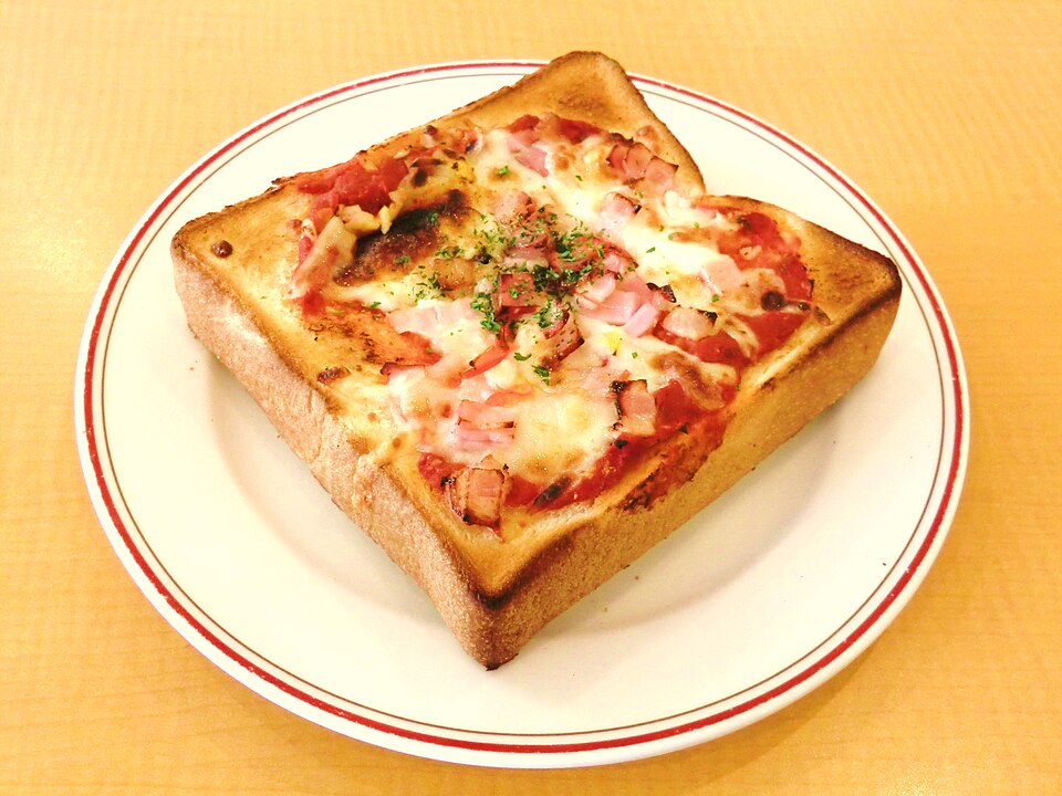 pizza toast - Traditional Japan dish