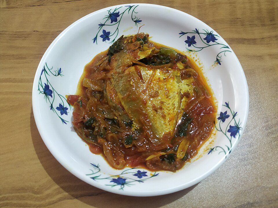 Pomfret jhal - Traditional India dish