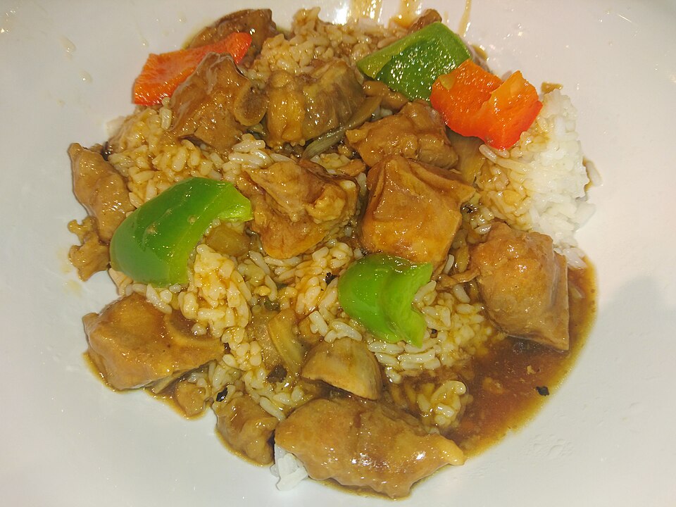 pork ribs rice - Traditional China dish