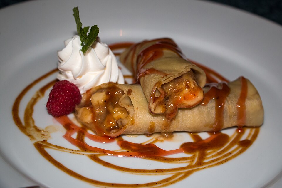 Royal Street Bananas Foster Crepe - Traditional United States of America dish
