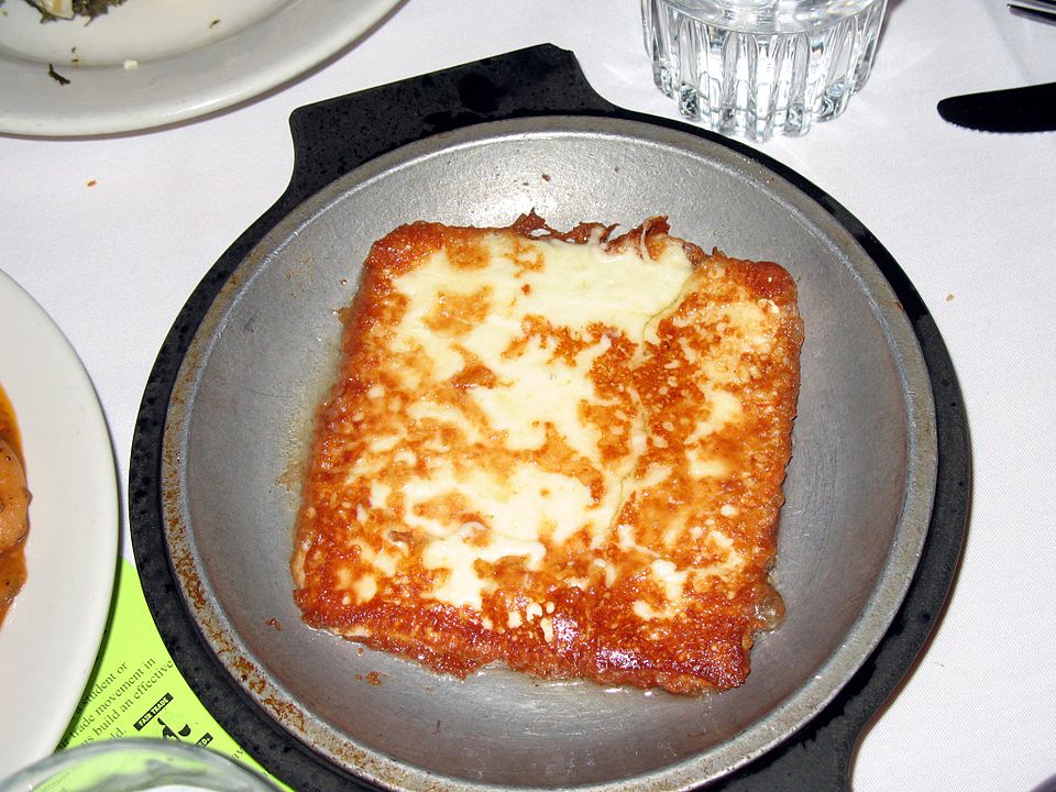 Saganaki - Traditional Greece dish