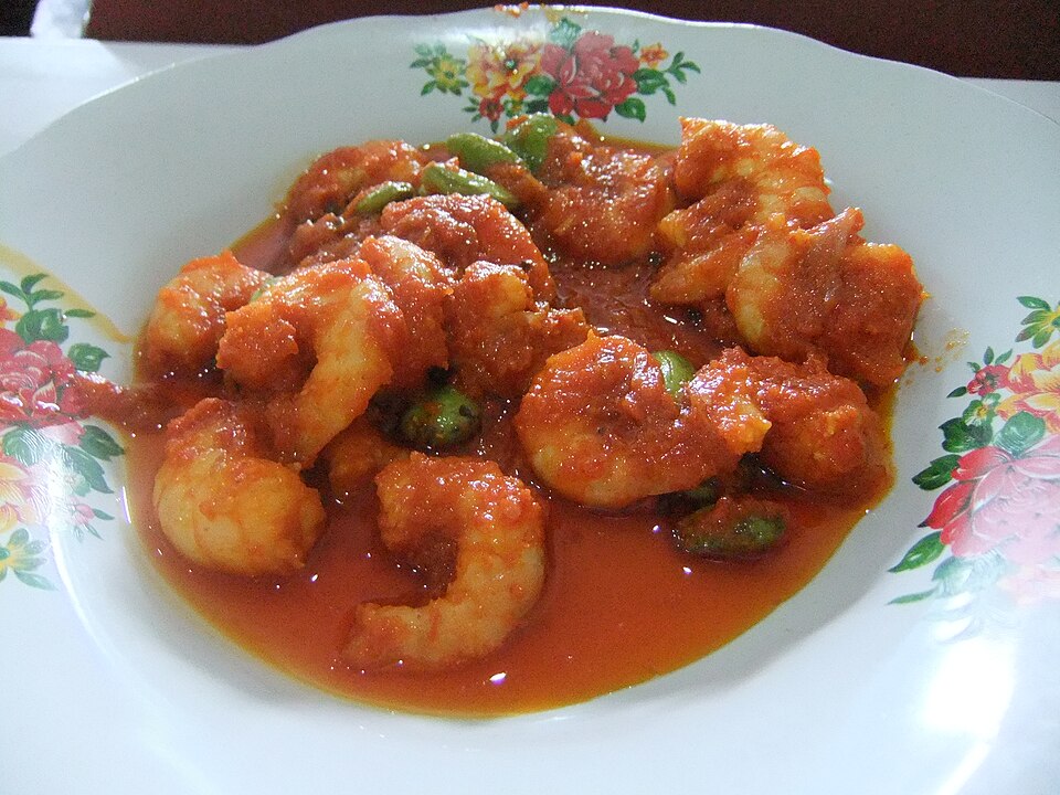 sambal shrimp - Traditional Indonesia dish