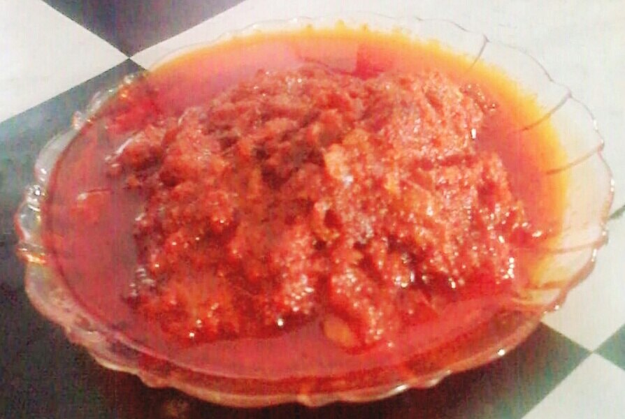 Sambalado - Traditional Indonesia dish