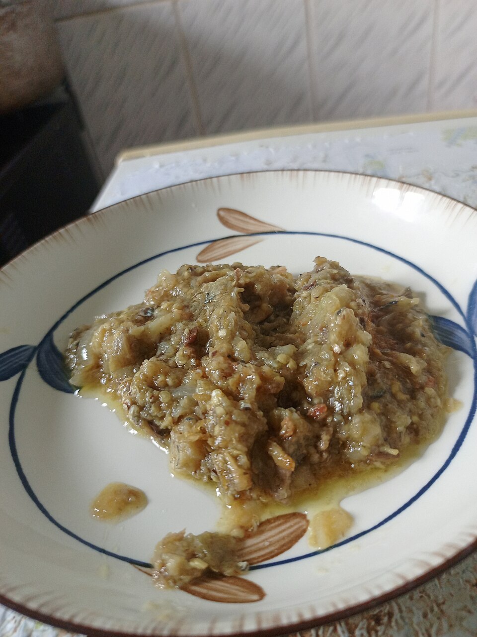 Sardines à l'aubergine - Traditional Gabon dish
