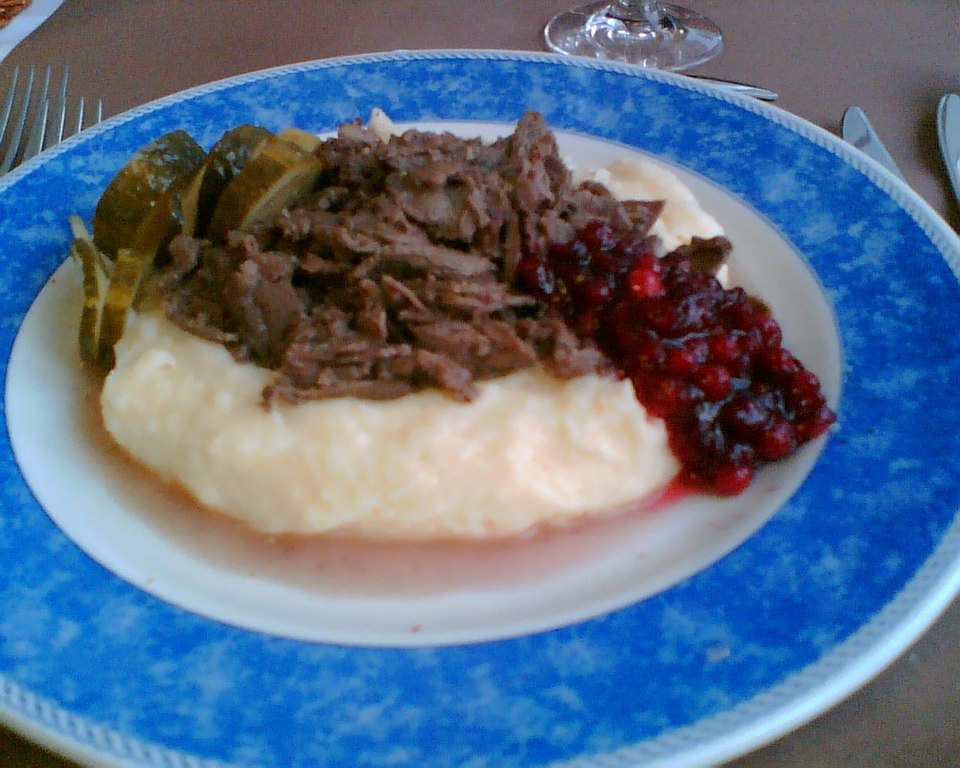 sautéed reindeer - Traditional Finland dish