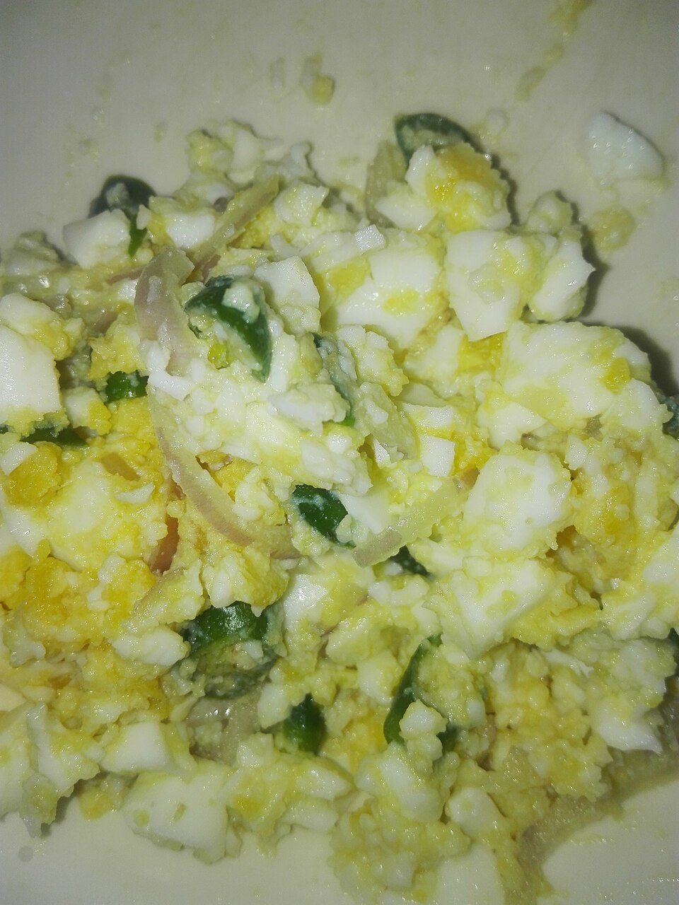 seddho dimer bhorta - Traditional India dish