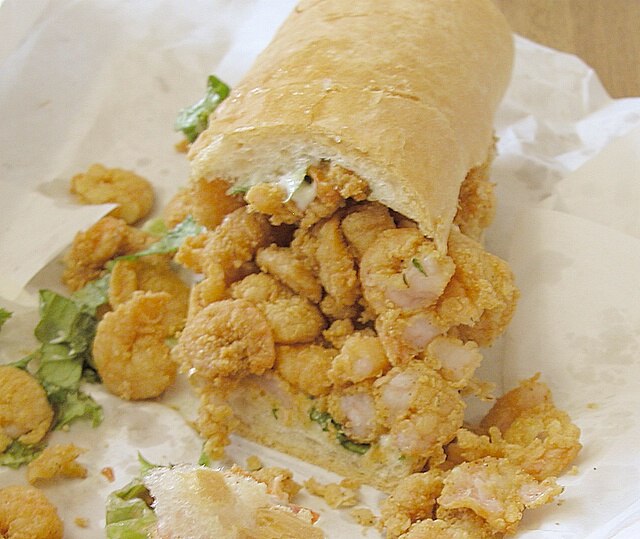 shrimp po' boy - Traditional United States of America dish